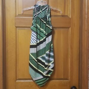 Alfani Petite Small Tank Top/Blouse Green/Black. Excellent condition